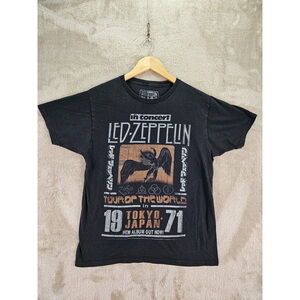 1971 Tokyo Tour of the World Led Zeppelin In Concert Promo T-shirt Men's Size S